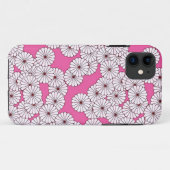 アールデコの花柄 - ピンクのクリーム色 Case-Mate iPhoneケース (裏面(横))