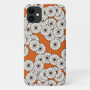 アールデコの花柄 - ラスティッククリーム iPhone 11 ケース