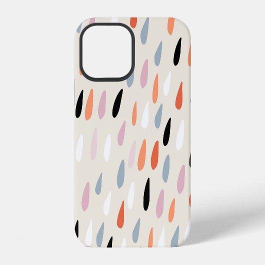 アールデコの花: モダンシームレス iPhoneケース (裏面)