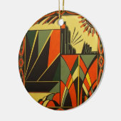 アールデコの装飾的でぶら下がったなオーナメント セラミックオーナメント (左)