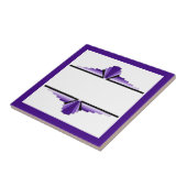 アールデコの要素(紫) タイル (側面)