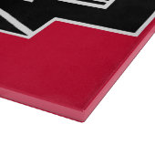 アールデコの赤のパターンクラシックのアートデコ カッティングボード (角)