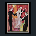 アールデコの踊り手 ポスター<br><div class="desc">1926アールデコの轟音20代ダンサープリントby Fabius Lorenzi</div>
