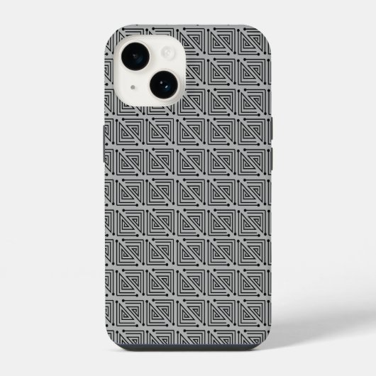 アールデコの迷路 iPhoneケース (裏面)