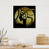 アールデコの金ゴールド ポスター (キッチン)