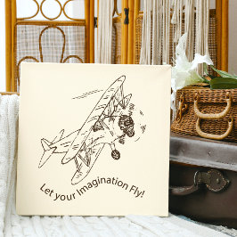 アールデコの飛行機 – あなたの想像力を飛ばす。 キャンバスプリント