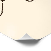 アールデコの飛行機 – スケッチされたアウトラインは文字なし。 ポスター (コーナー)