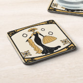 アールデコの飲み物のコースター コースター (左側)