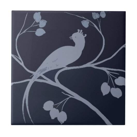 アールデコの鳩 タイル (正面)