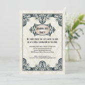 アールデコの20年代のパーティー 招待状 (スタンド正面)