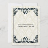 アールデコの20年代のパーティー 招待状 (裏面)