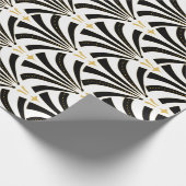 アールデコの20年代ファンパターン ラッピングペーパー (角)