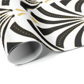 アールデコの20年代ファンパターン ラッピングペーパー (ロールコーナー)