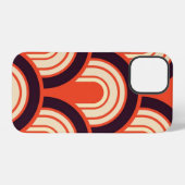 アールデコの50年代レトロ抽象芸術 iPhoneケース (裏面横)
