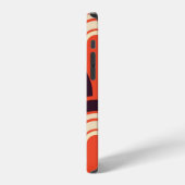 アールデコの50年代レトロ抽象芸術 iPhoneケース (左側面)