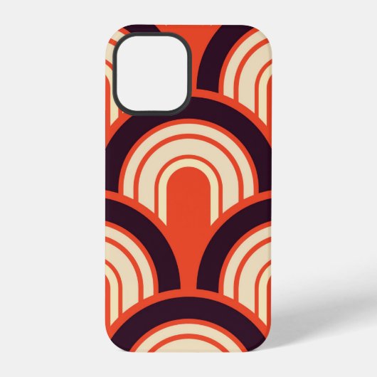 アールデコの50年代レトロ抽象芸術 iPhoneケース (裏面)