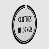 アールデコの~の洗濯室のドア・ハンガー オーナメント (正面)