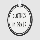 アールデコの~の洗濯室のドア・ハンガー オーナメント (正面)