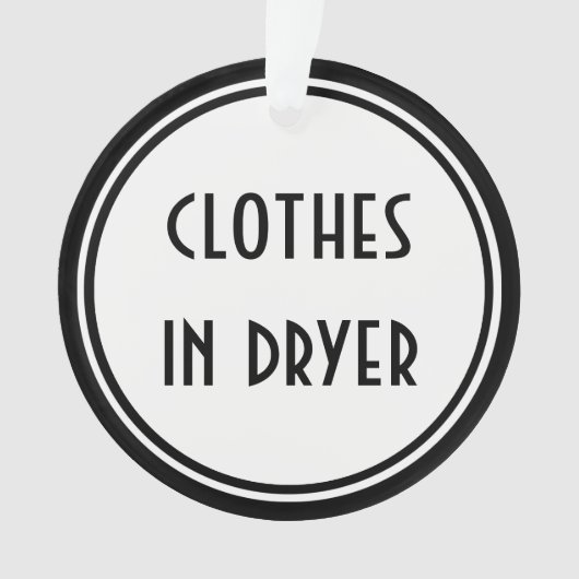 アールデコの~の洗濯室のドア・ハンガー オーナメント (正面)