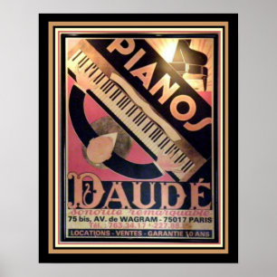 アールデコの"ピアノDaude"ポスター16 x 20 ポスター