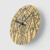アールデコのGeoの建築家 ラウンド壁時計 (傾斜)