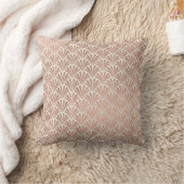 アールデコはかりで測シーシェルアイボリーベージュバラ金ゴールド クッション (ブランケット)