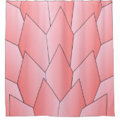 アールデコはかりで測デザインピンクシャワーカーテン シャワーカーテン (正面)