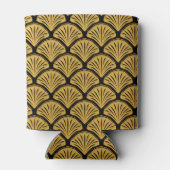 アールデコはかりで測マーメイド – ブラック&金ゴールド 缶クーラー (裏面)