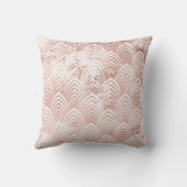 アールデコはかりで測銅ホワイトローズ金ゴールドピンク大理石 クッション (裏面)