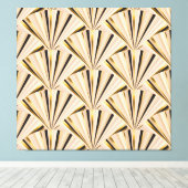 アールデコはかりで測:ジオメトリックゴールデングラマー キャンバスプリント (インサイチュ (ウッドフロア))