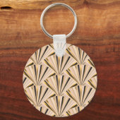 アールデコはかりで測：ジオメトリックゴールデングラマー キーホルダー (裏面)