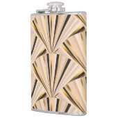 アールデコはかりで測：ジオメトリックゴールデングラマー フラスク (左)