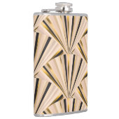 アールデコはかりで測：ジオメトリックゴールデングラマー フラスク (右)