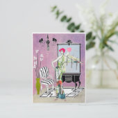 アールデコはが絵画き：オリジナル ポストカード (スタンド正面)