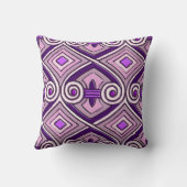アールデコはしますペルシャ(明るい紫色)を クッション (裏面)