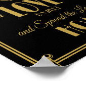 アールデコは甘いプリントを好結婚む ポスター (角)