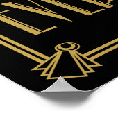 アールデコは私たちの幸せを永遠に歓迎!ポスター ポスター (角)