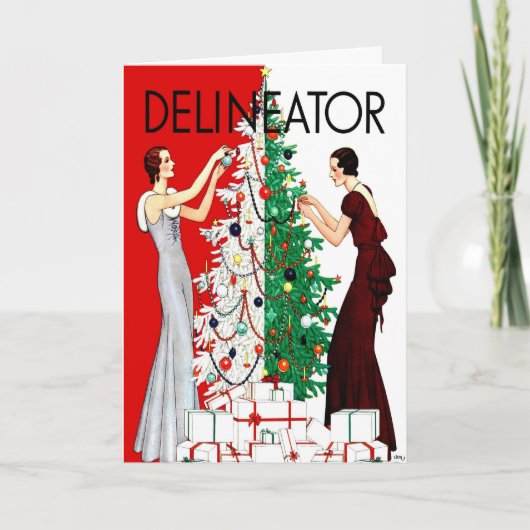 アールデコは"お祝いの"休日の挨拶です シーズンカード (正面)