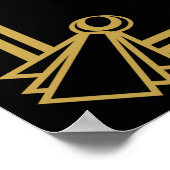 アールデコはLOVEとカップケーキ ポスター (角)