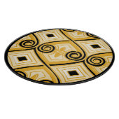 アールデコはPersia（黄色と黒）チャルクテリ カッティングボード (角)