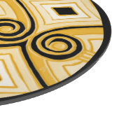 アールデコはPersia（黄色と黒）チャルクテリ カッティングボード (角)