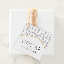 アールデコようこそバッグメッセージカード フェイバータグ