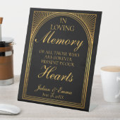 アールデコを愛するメモリテーブルに 台座サイン (インサイチュ)