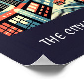 アールデコを眠らない街の深夜 ポスター (角)