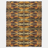 アールデコアイコニッククライスラー建物エレベータドア フリースブランケット (正面)