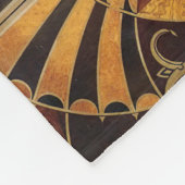 アールデコアイコニッククライスラー建物エレベータドア フリースブランケット (角)