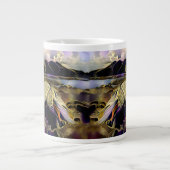 アールデコアイスランドホース ジャンボコーヒーマグカップ (正面)