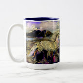 アールデコアイスランドホース ツートーンマグカップ (左)