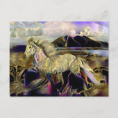 アールデコアイスランドホース ポストカード (正面)