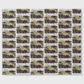 アールデコアイスランドホース ラッピングペーパー (フラット)